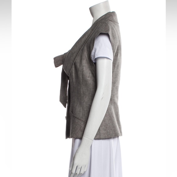 Escada Linen Tweed Vest 10 / L - Picture 2 of 3